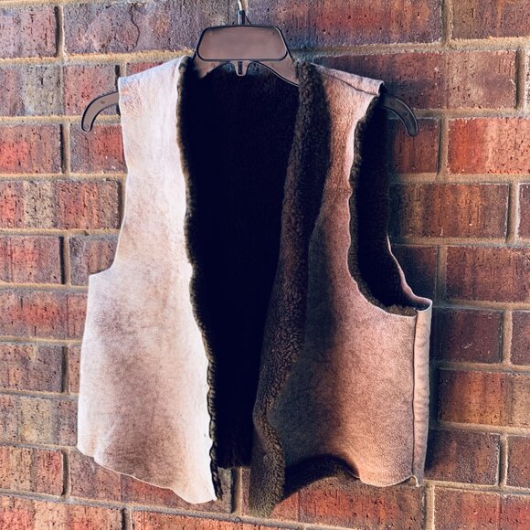 Handmade Shearling Vest Unfinished - Picture 1 of 6